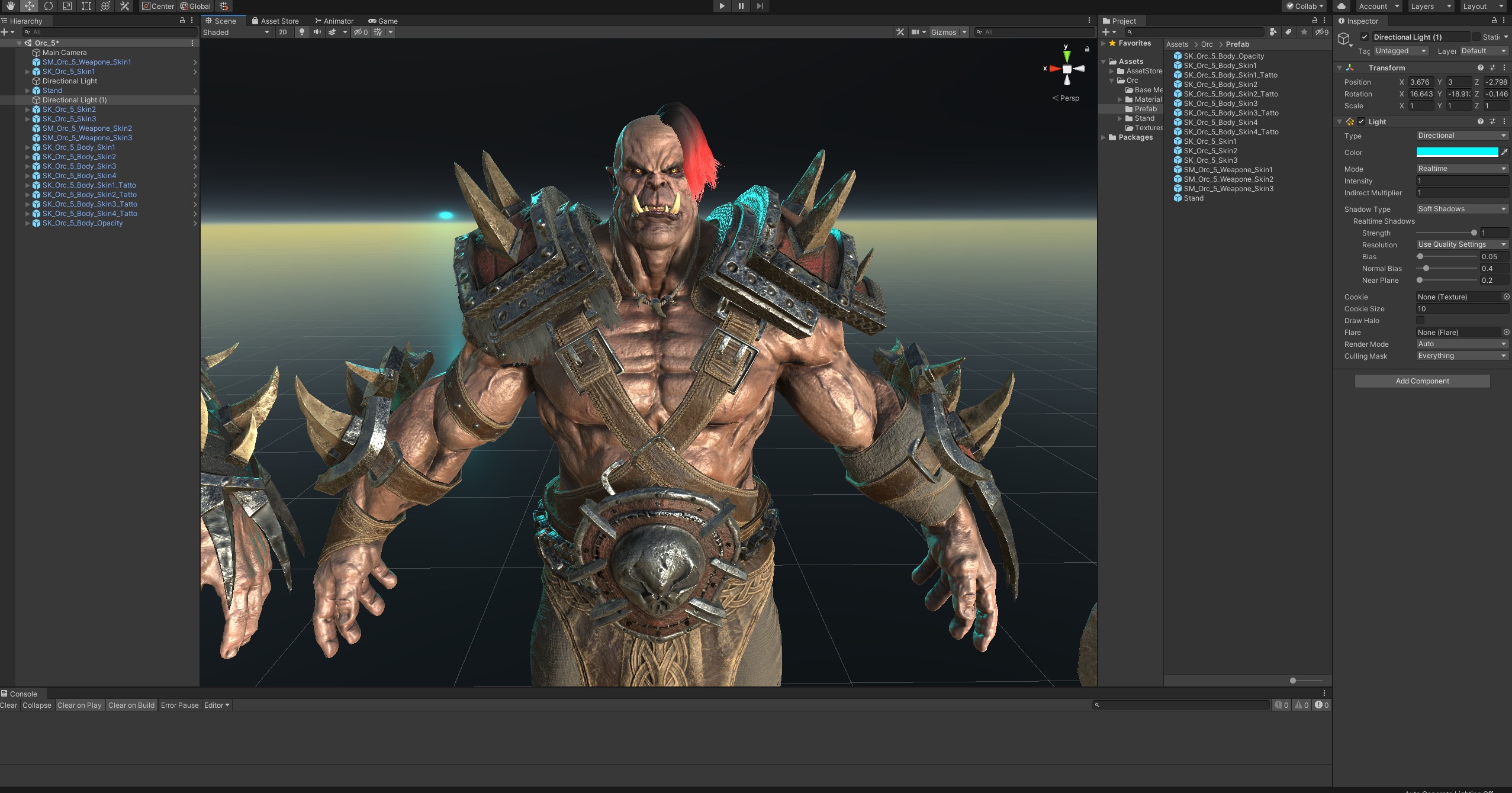 Orc 5 Low-poly 3D model_32