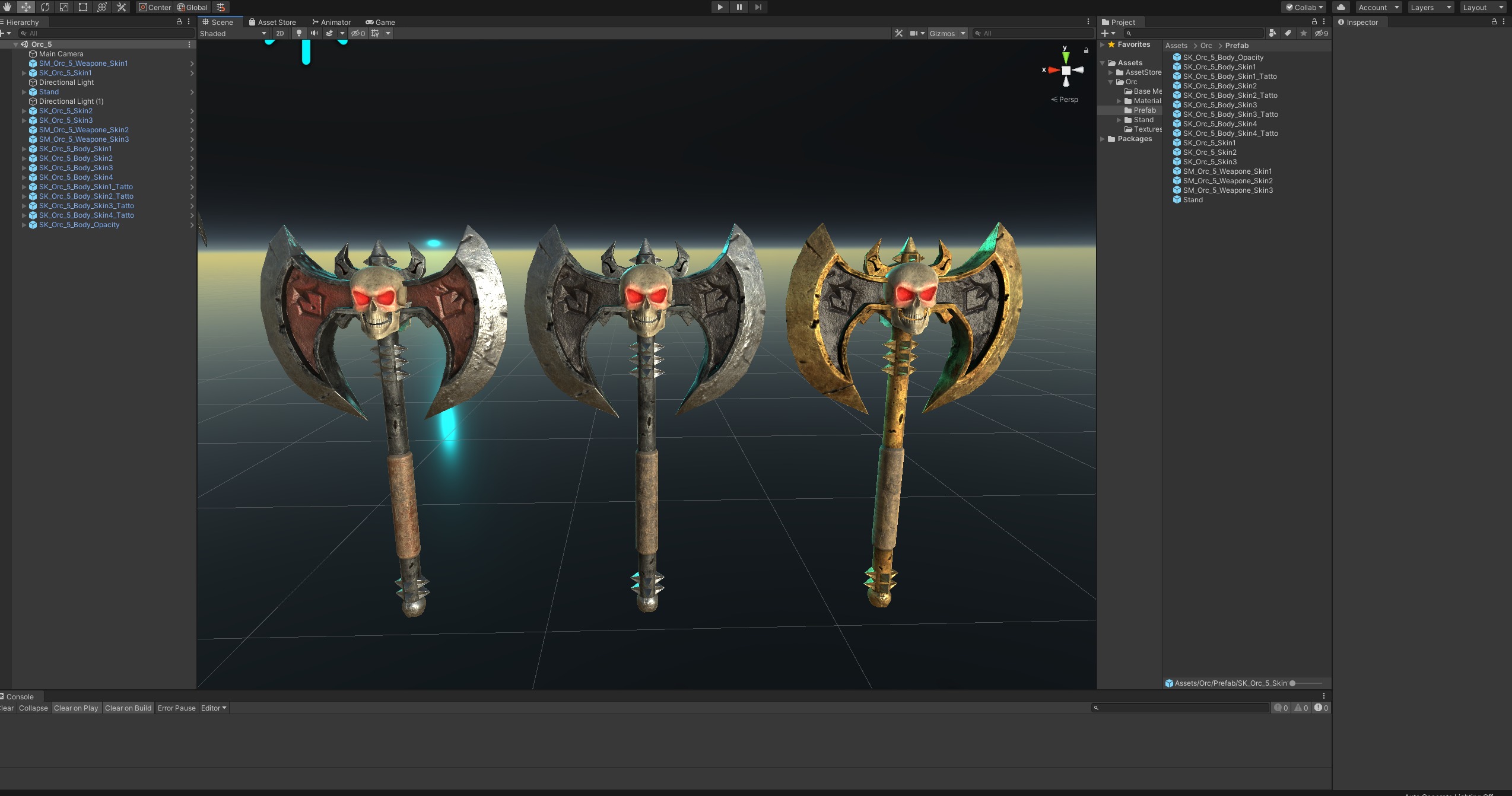 Orc 5 Low-poly 3D model_27