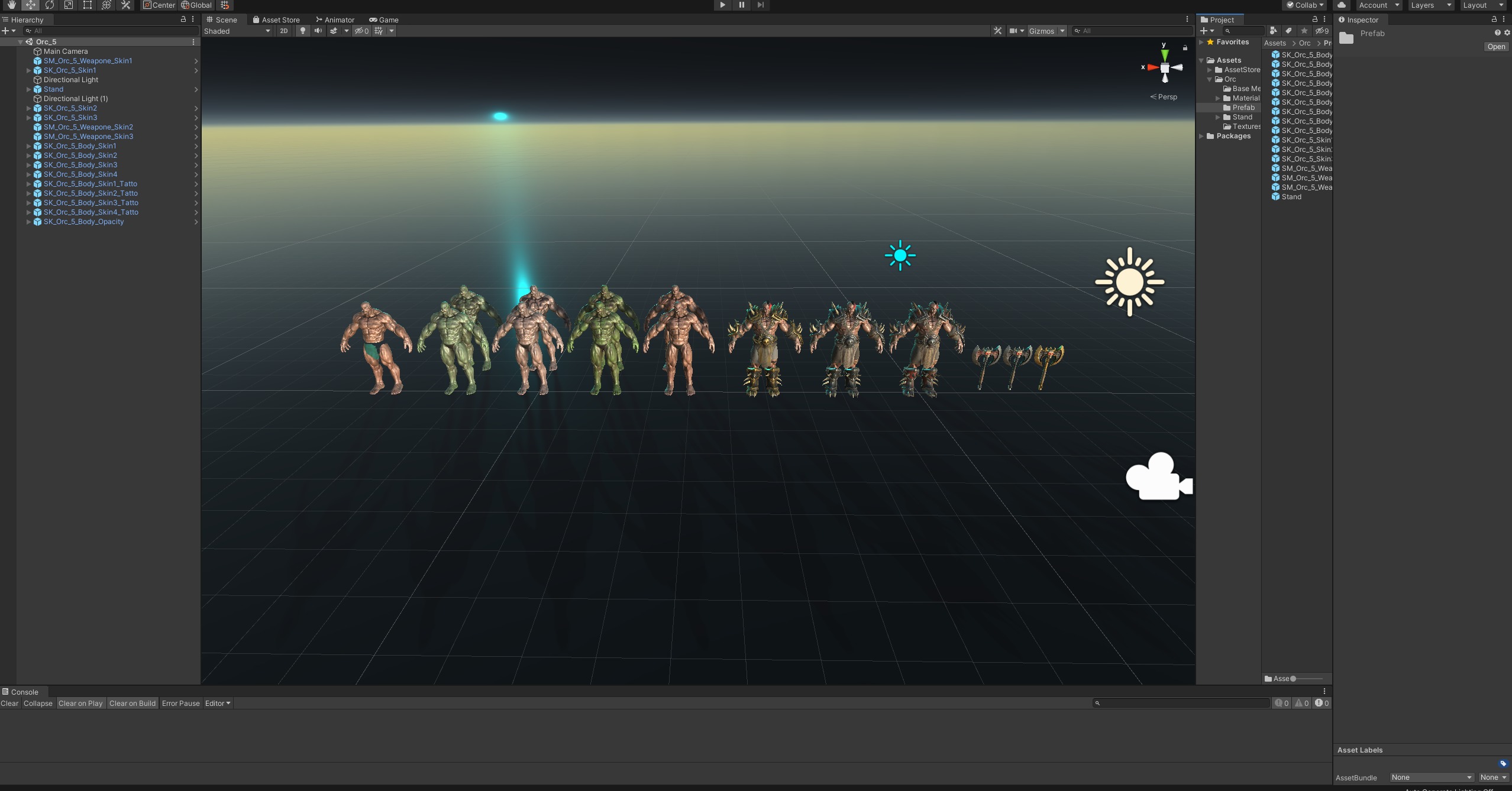 Orc 5 Low-poly 3D model_26