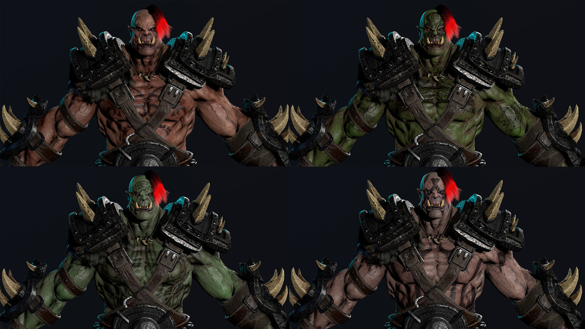 Orc 5 Low-poly 3D model_22