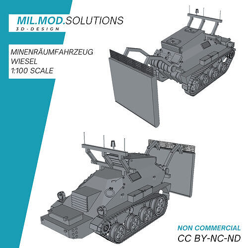 Minenraumefahrzeug Wiesel Bundeswehr 3D print model