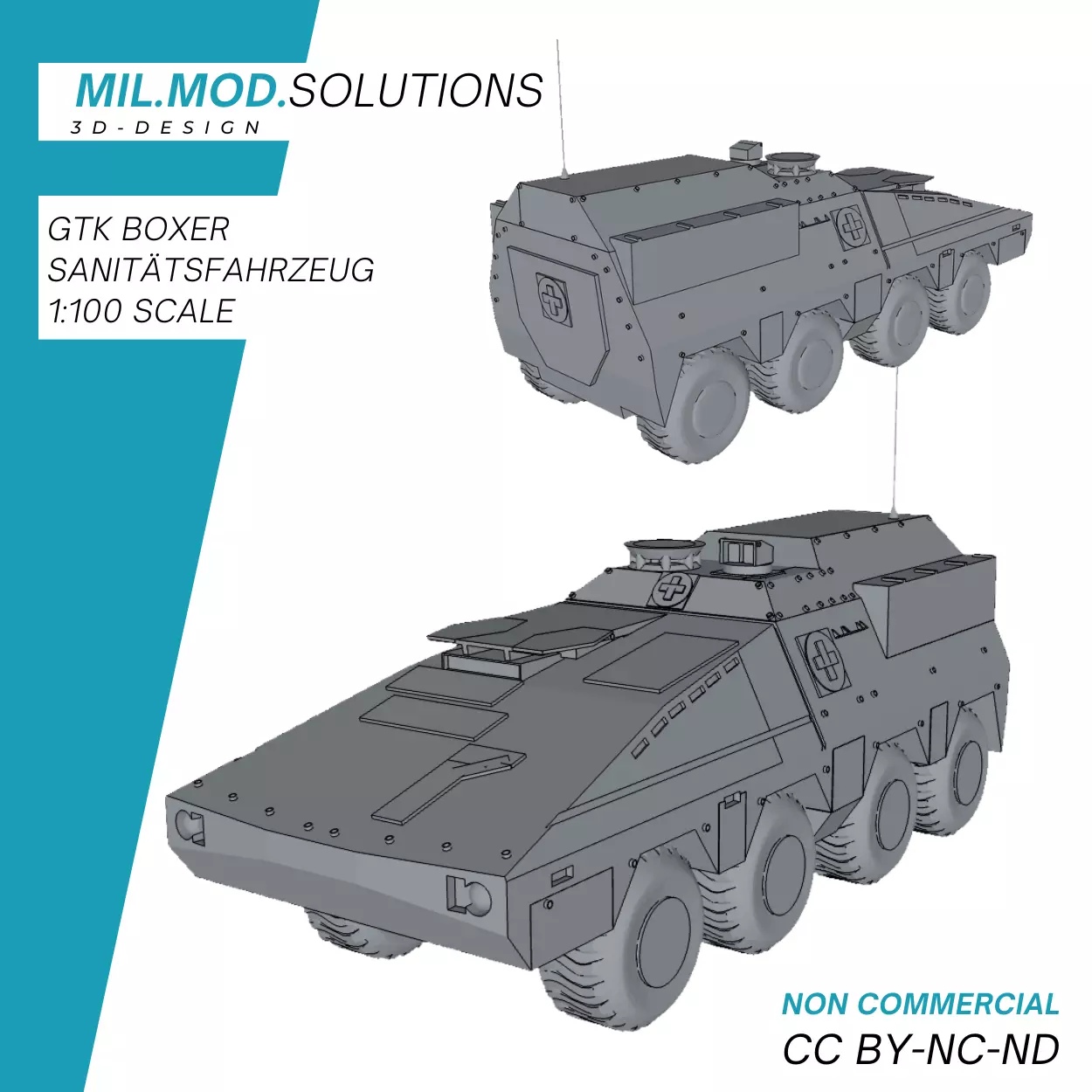 GTK Boxer Sanitaetsfahrzeug 3D print model