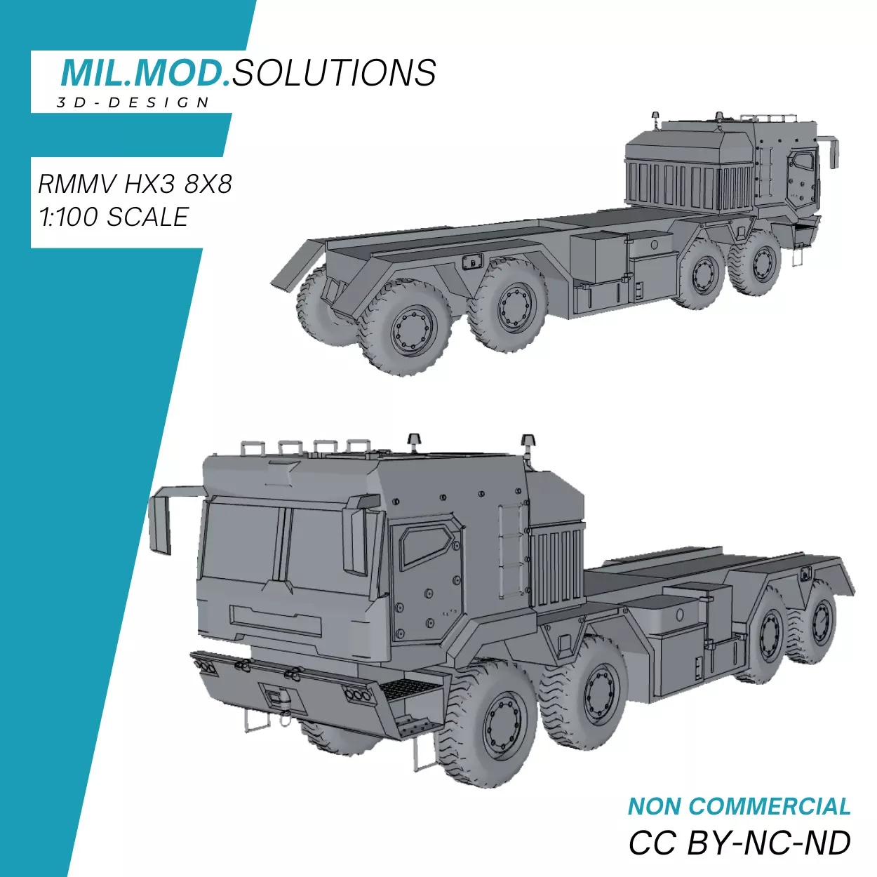 RMMV HX3 8x8 Bundeswehr 3D print model_0