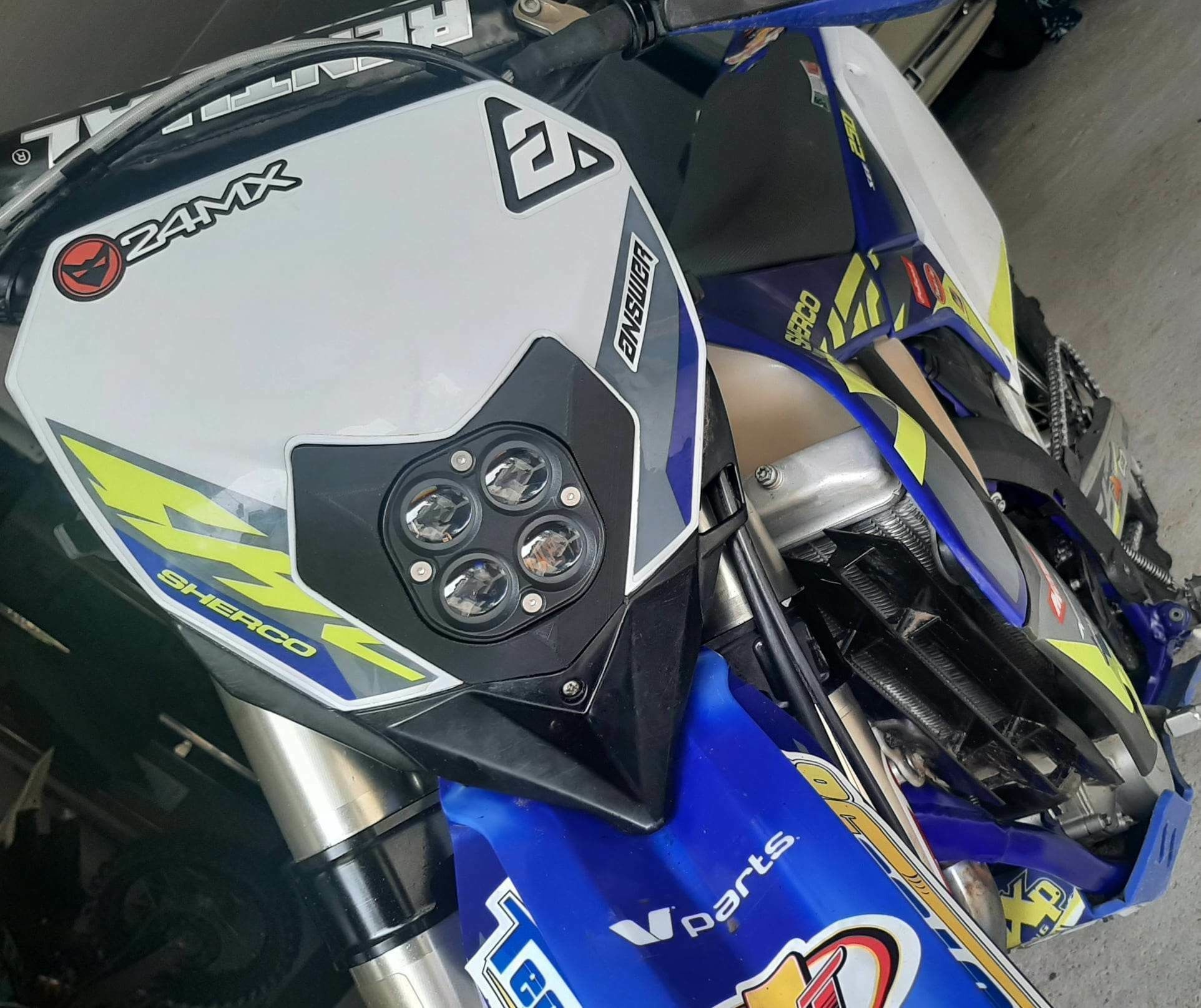 Sherco led headlight 3D print model_2