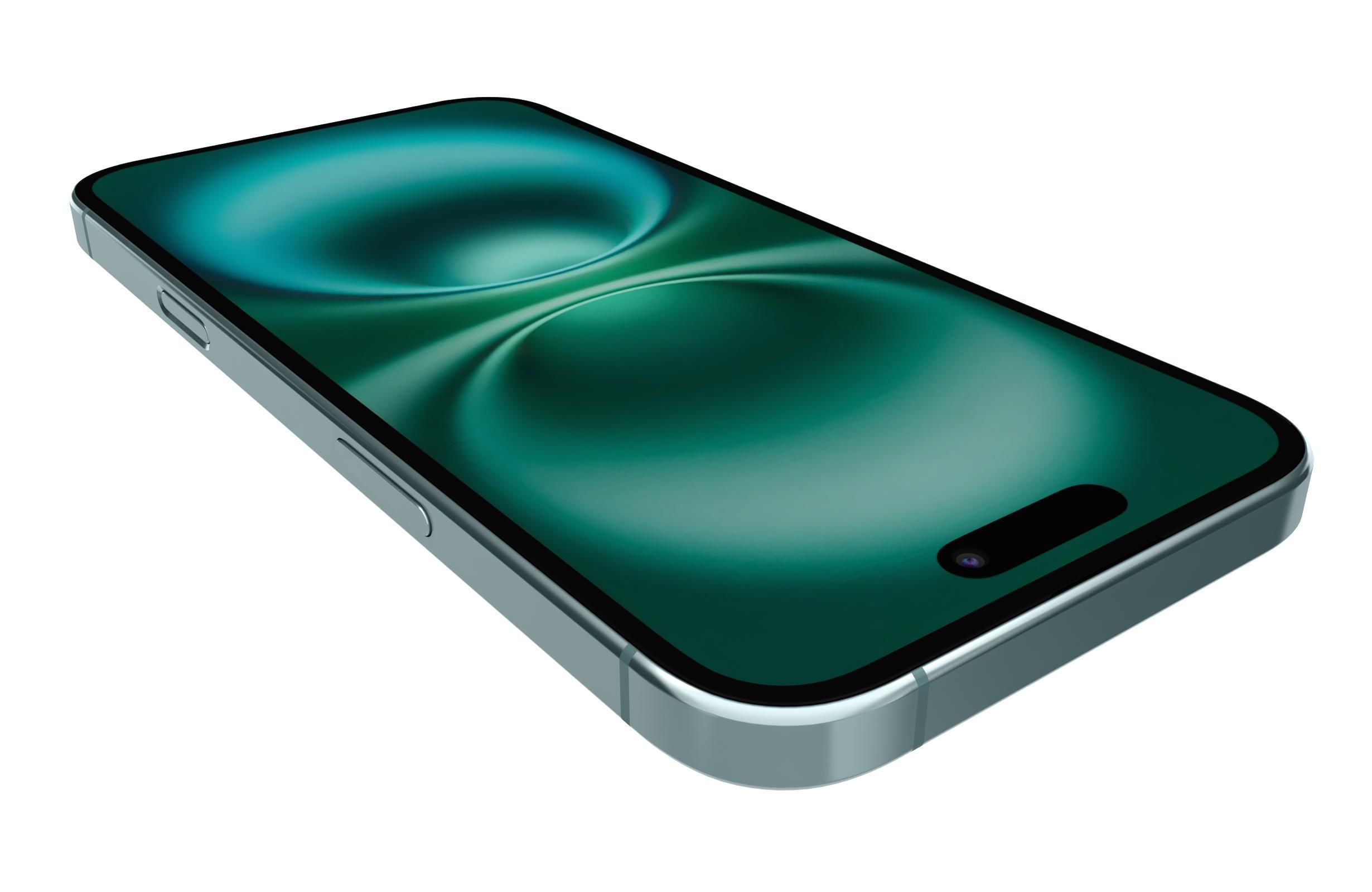 Apple iPhone 16 Green 3D model_13