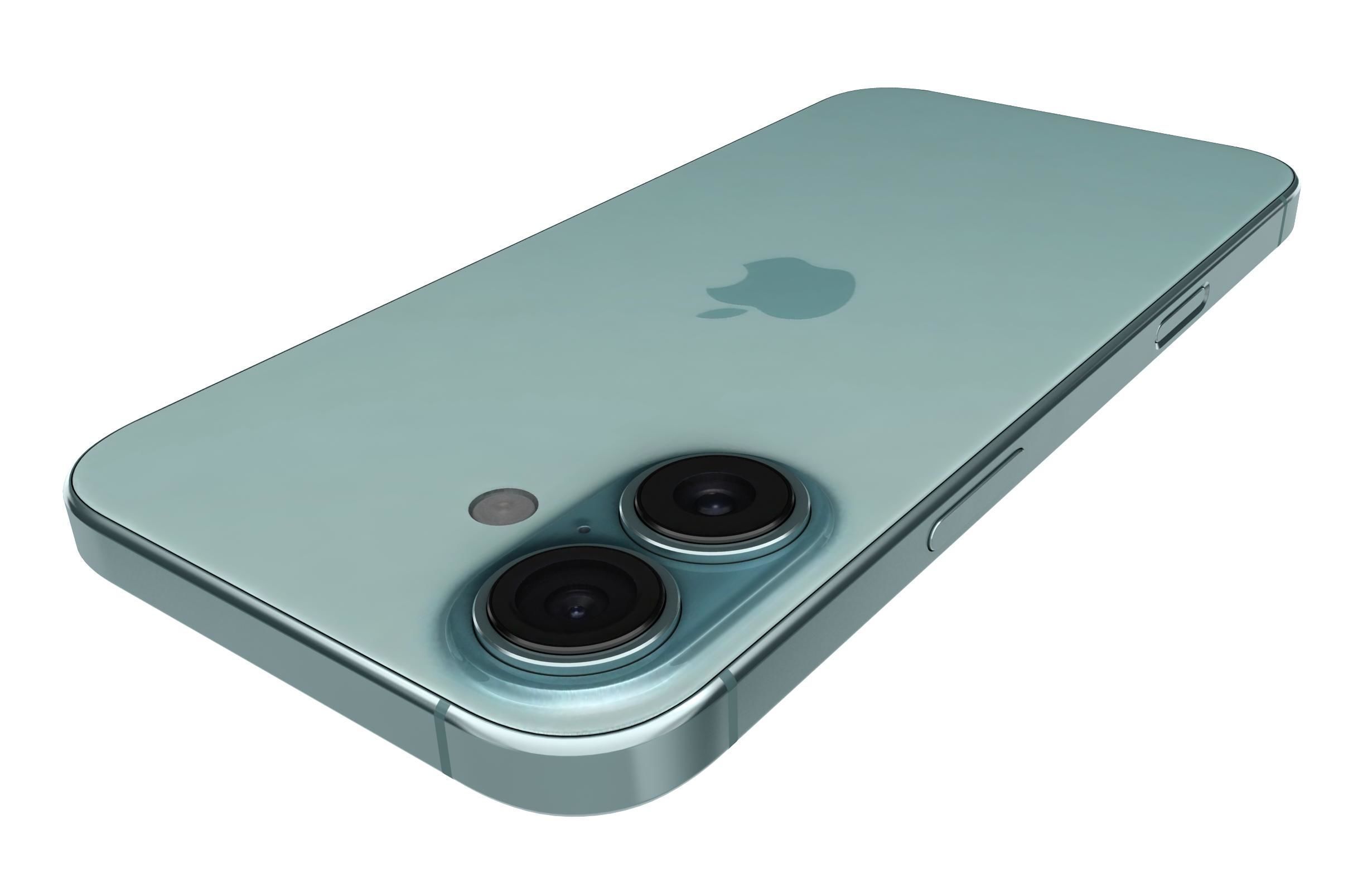 Apple iPhone 16 Green 3D model_15