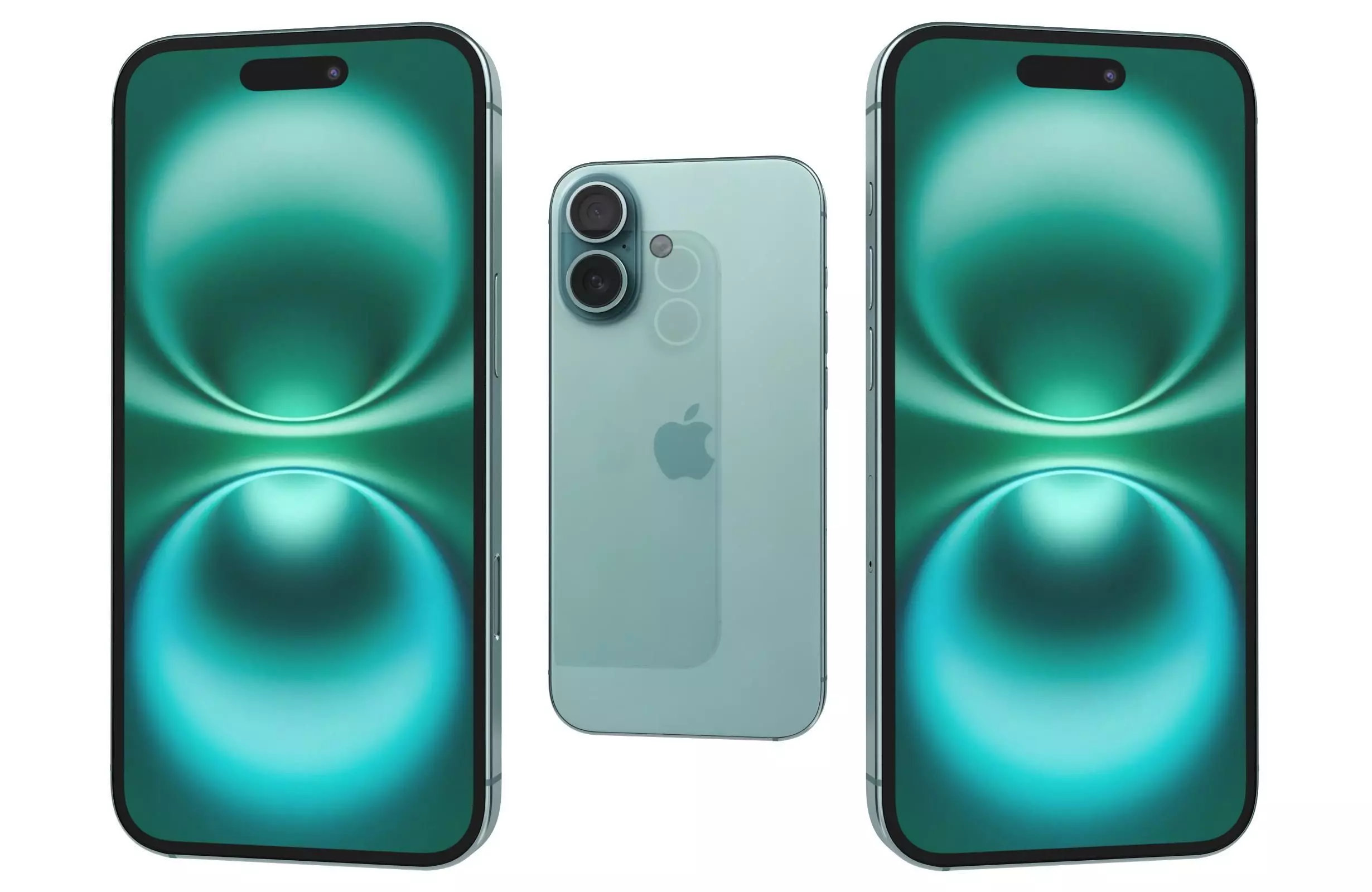 Apple iPhone 16 Green 3D model_0