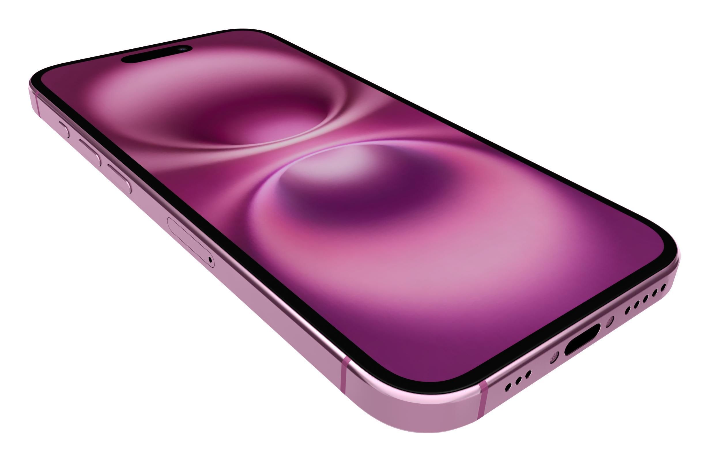 Apple iPhone 16 Pink 3D model_8