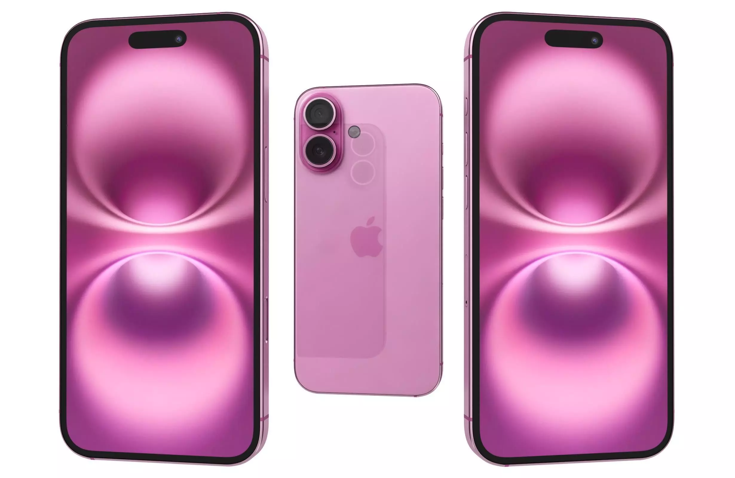 Apple iPhone 16 Pink 3D model_0