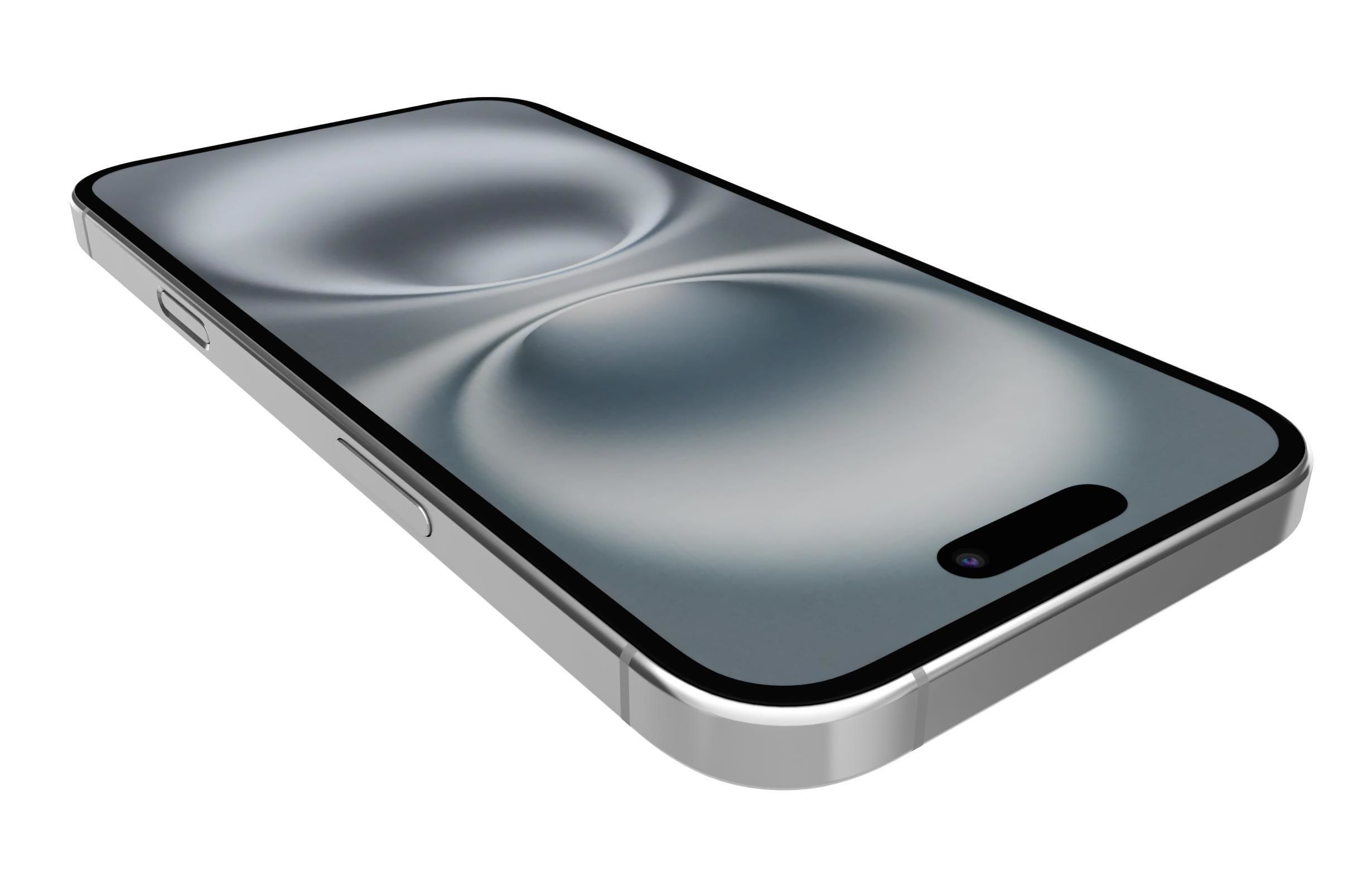 Apple iPhone 16 White 3D model_13