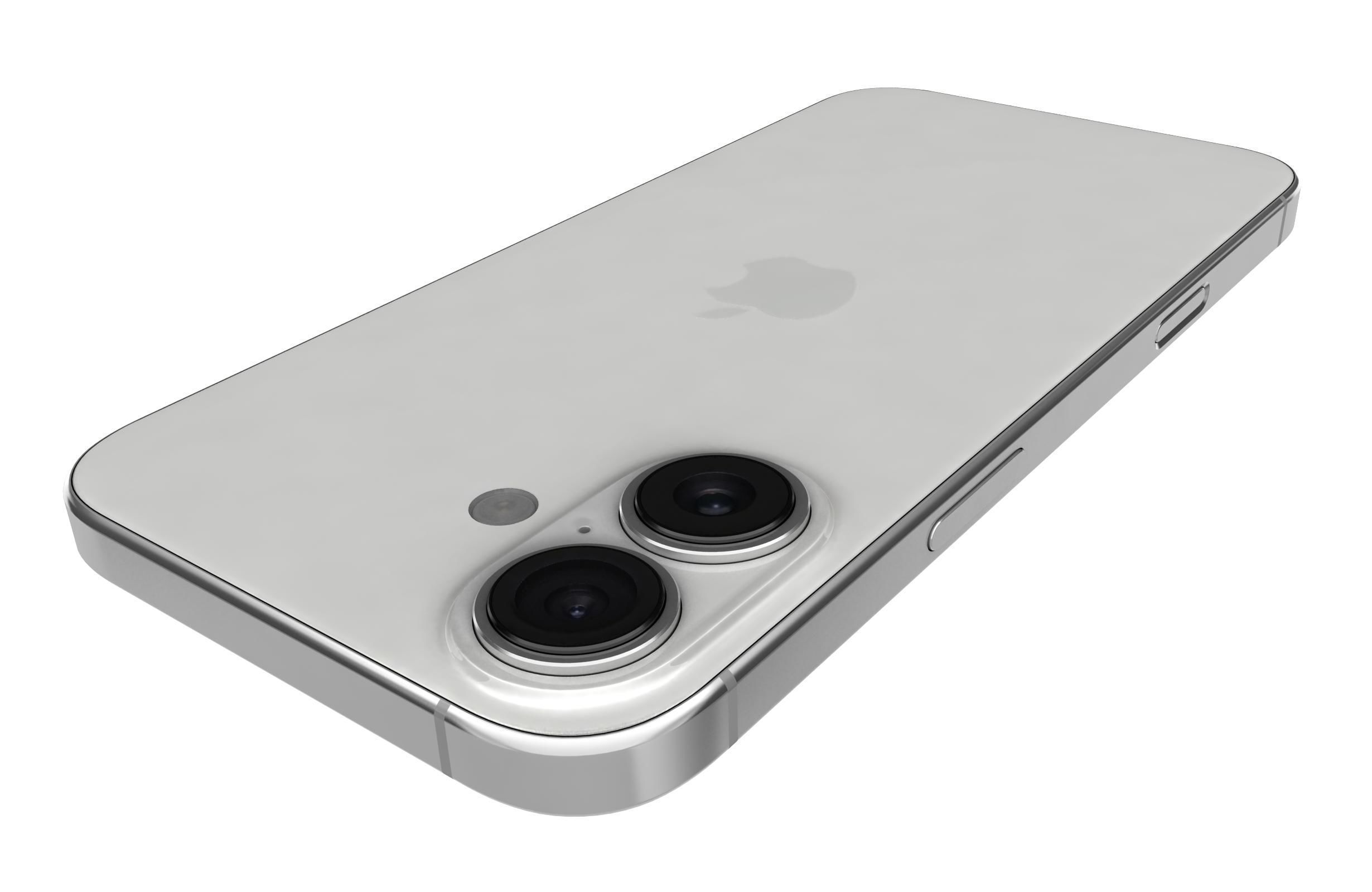 Apple iPhone 16 White 3D model_15