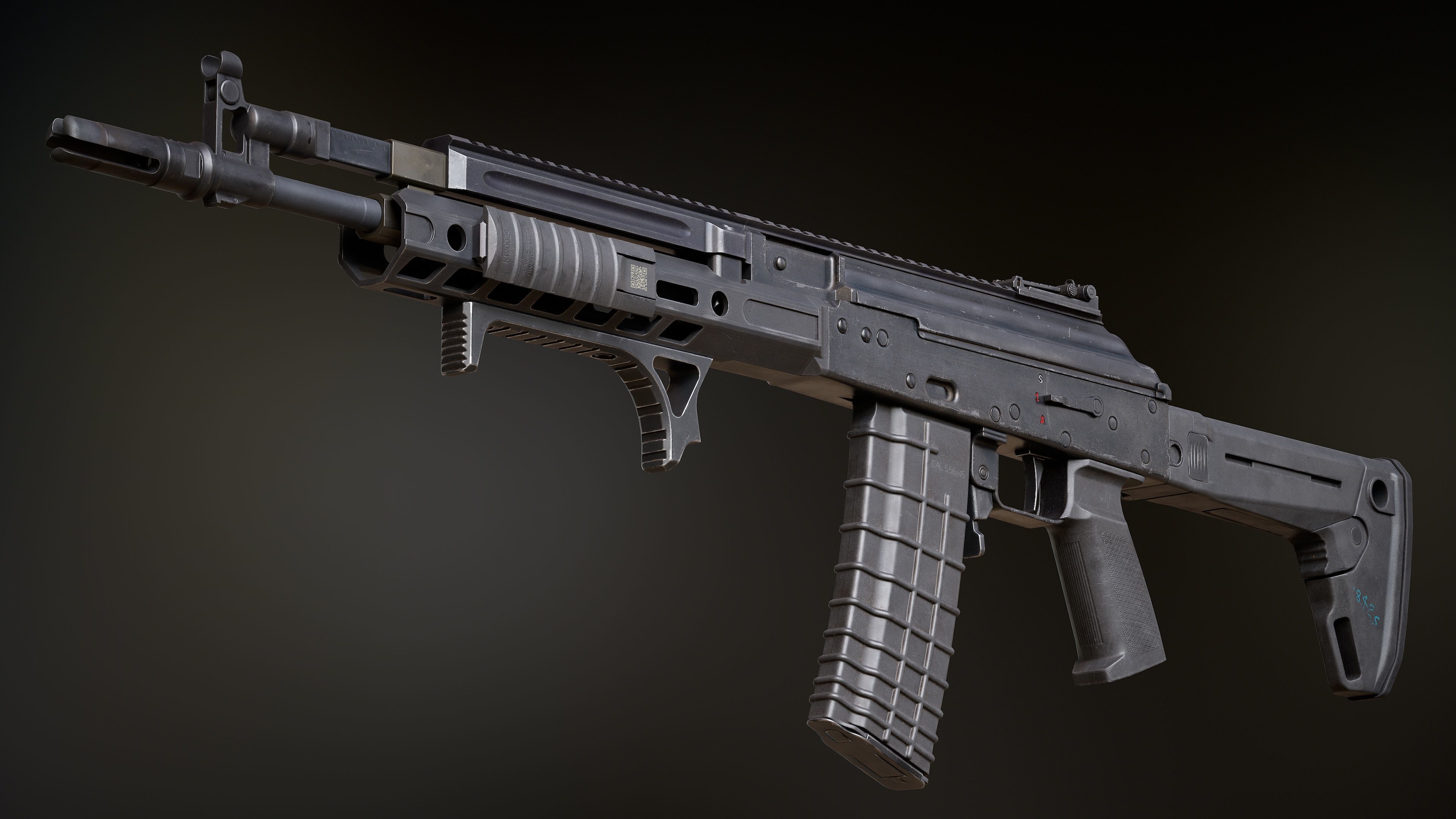 Custom AK - FPS Weapon Asset Low-poly 3D model_4