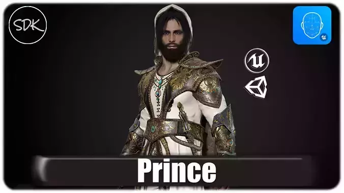 Prince Low-poly 3D model