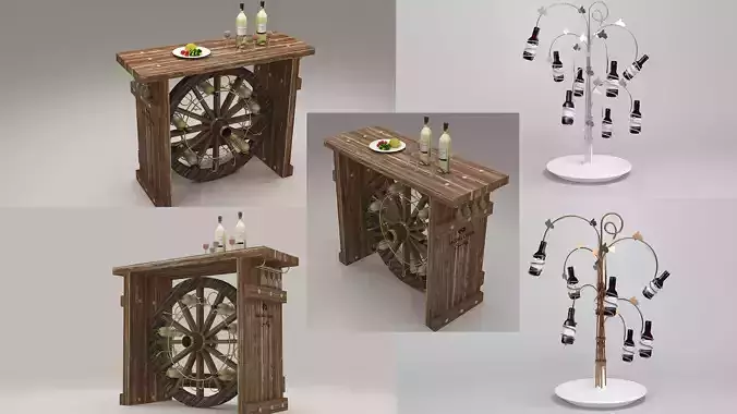 wine holder and bottel display