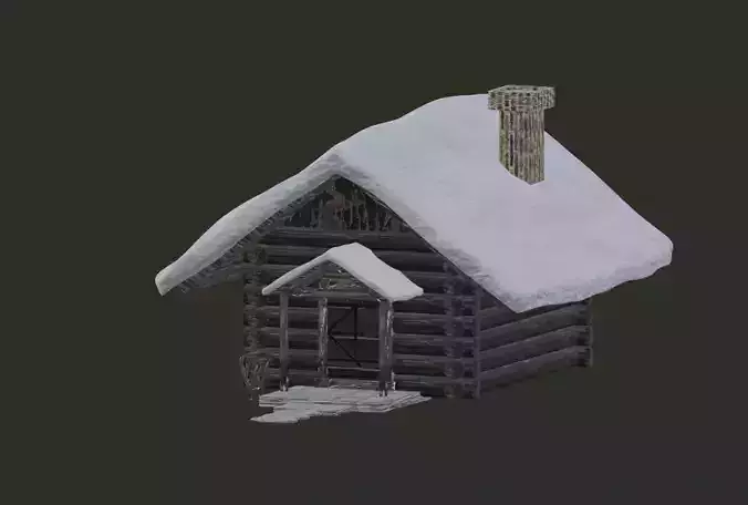 House Winter 3D print model
