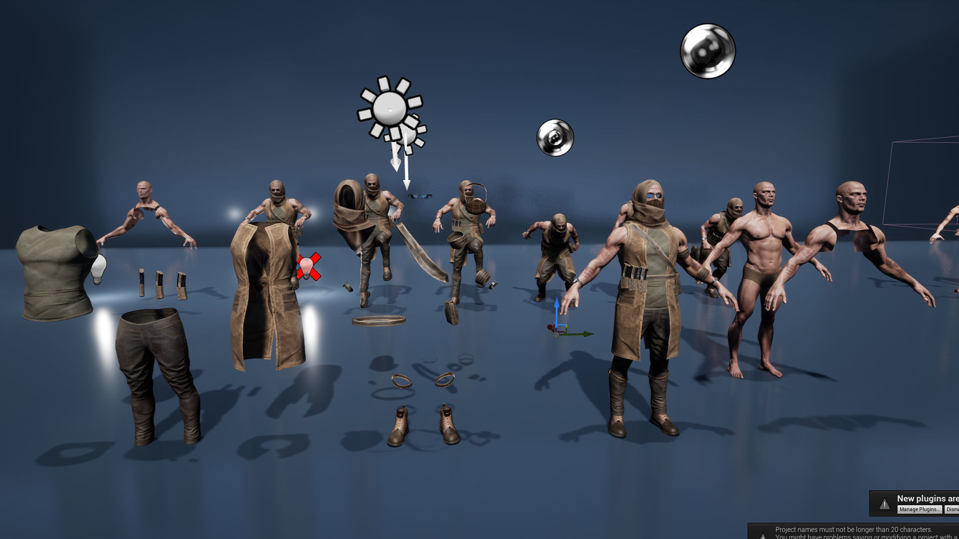 Survivor Man and lady 2 Low-poly 3D model_33