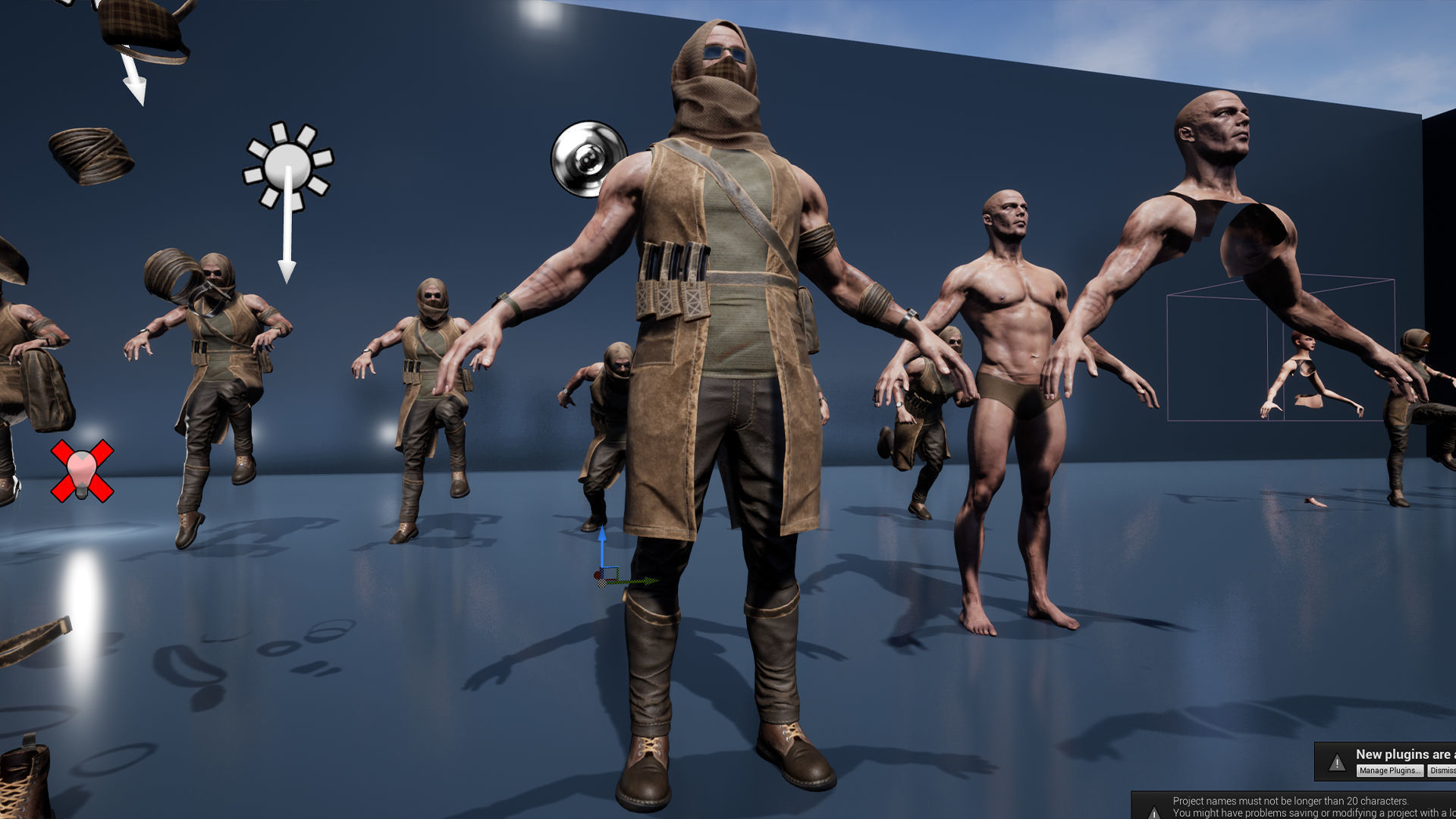 Survivor Man and lady 2 Low-poly 3D model_24