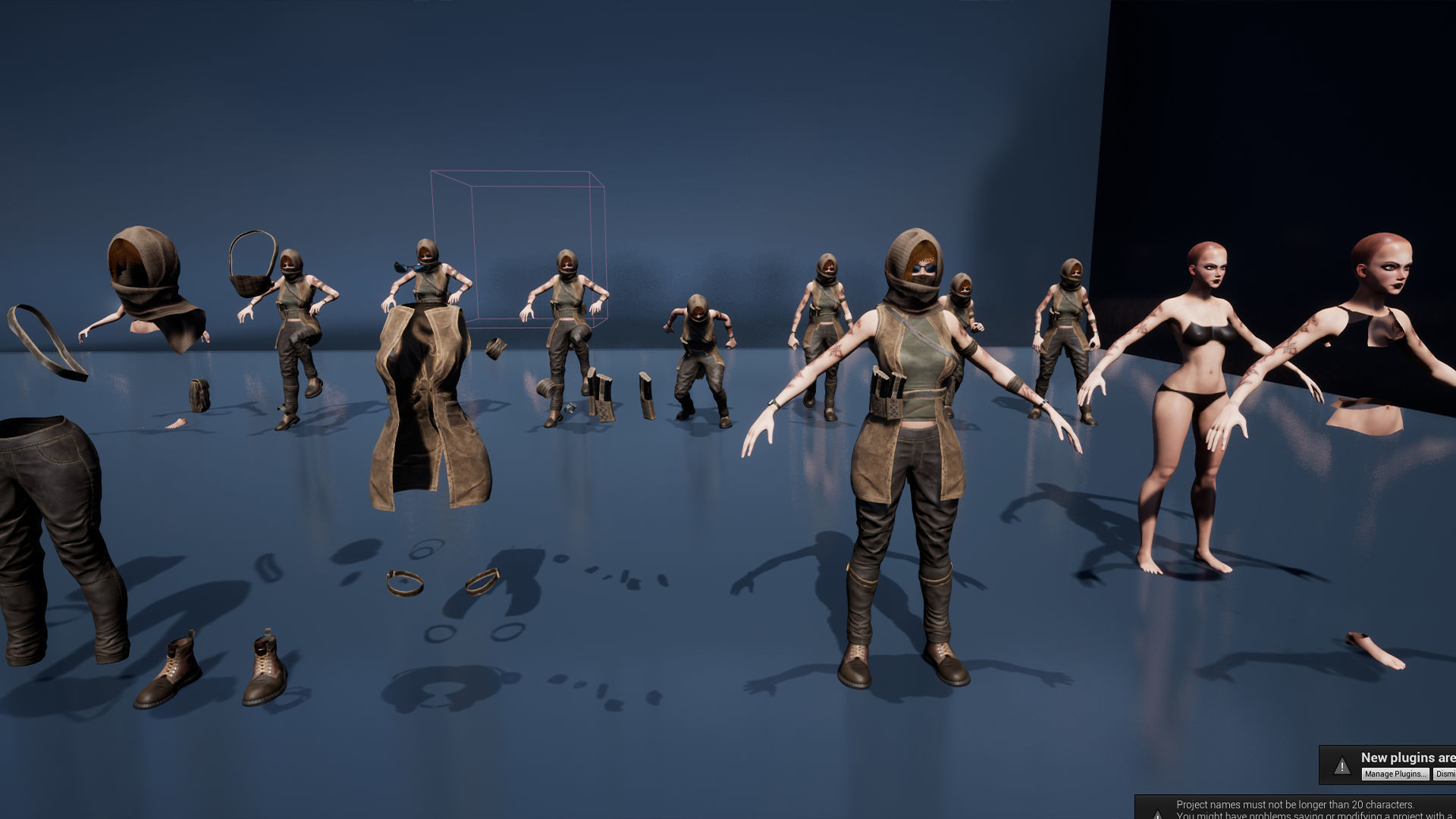 Survivor Man and lady 2 Low-poly 3D model_23