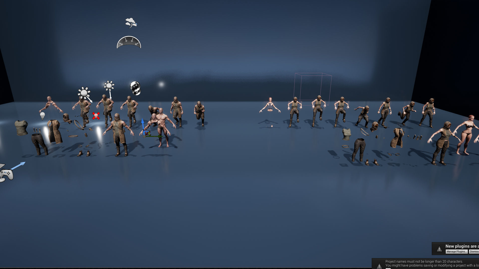 Survivor Man and lady 2 Low-poly 3D model_31