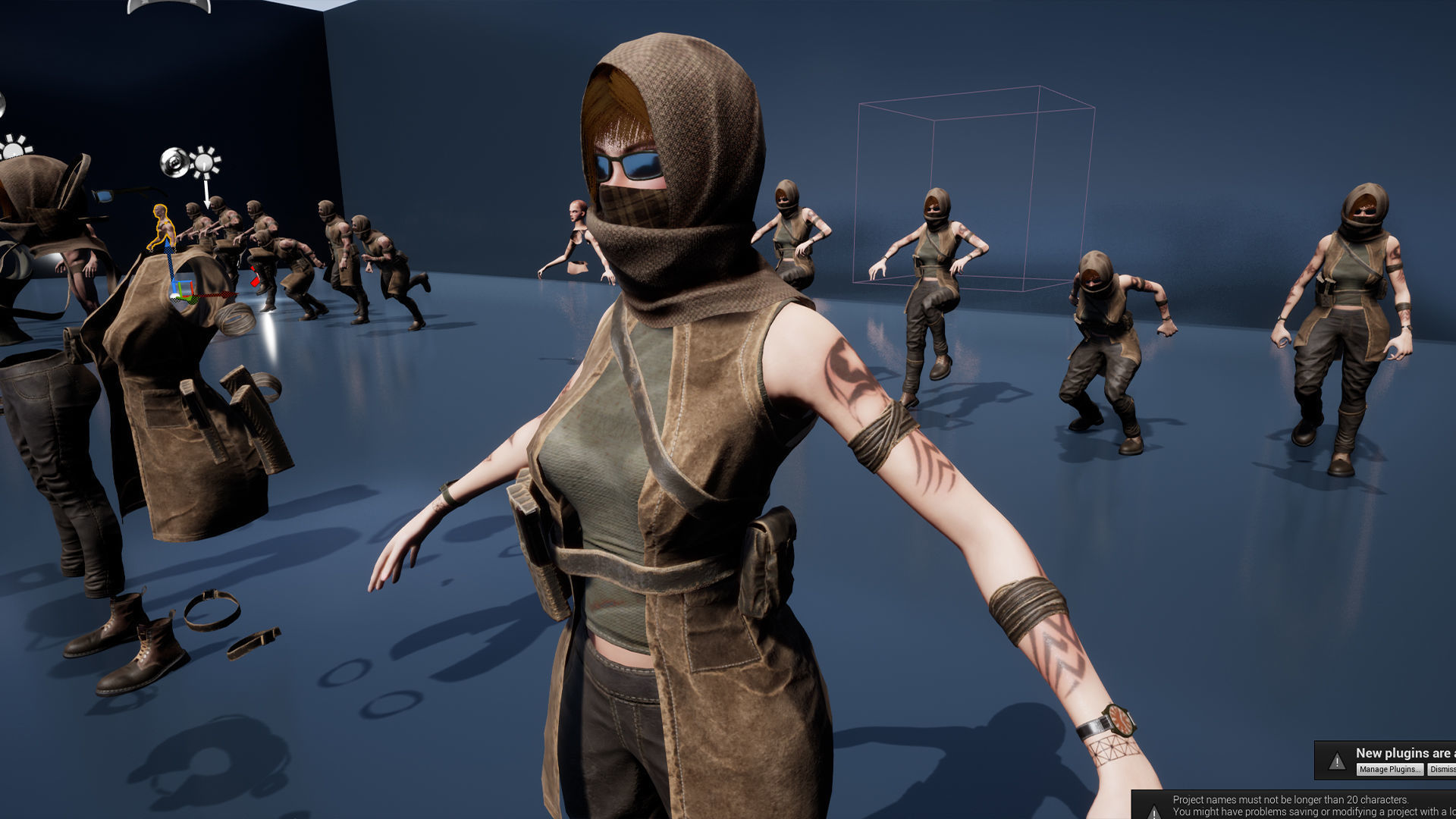 Survivor Man and lady 2 Low-poly 3D model_28