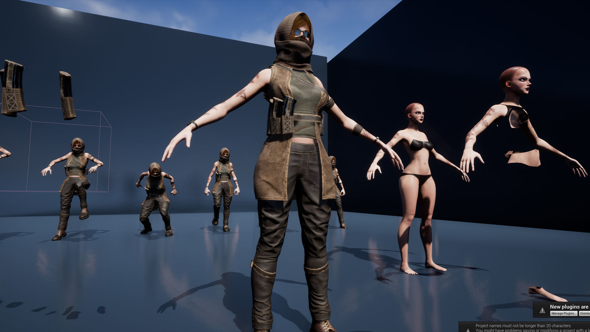 Survivor Man and lady 2 Low-poly 3D model_29