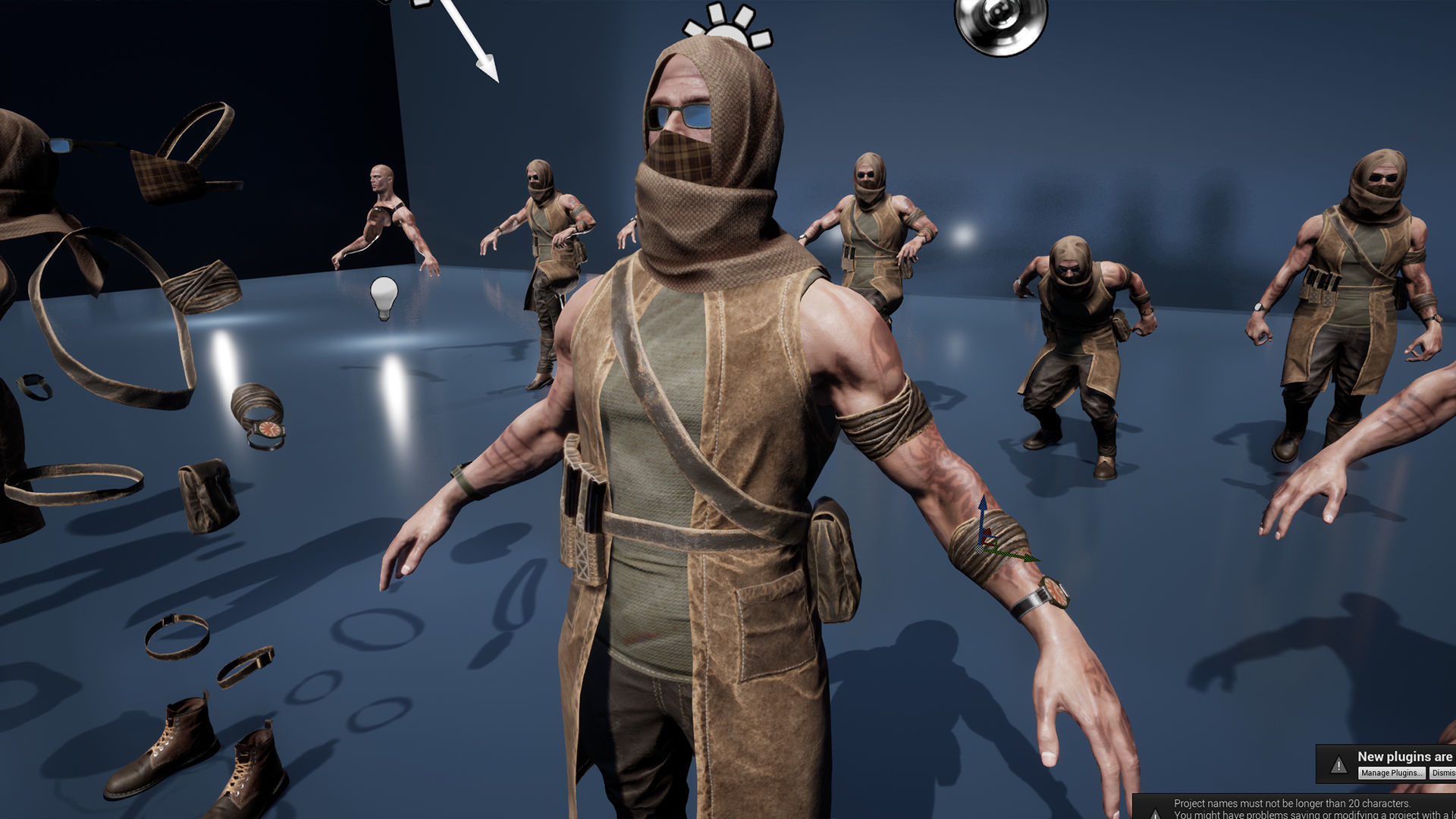 Survivor Man and lady 2 Low-poly 3D model_25