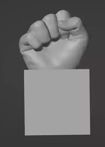 3D Scanned Fist Model