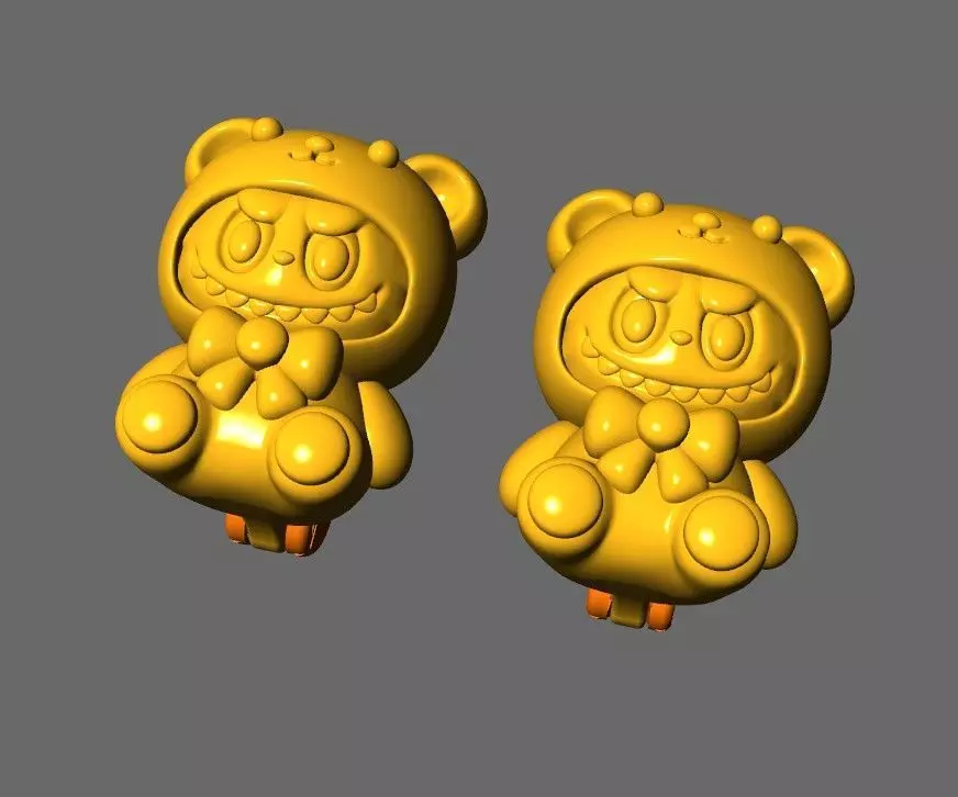 LABUBU EARRINGS CUTE BT001 3D print model