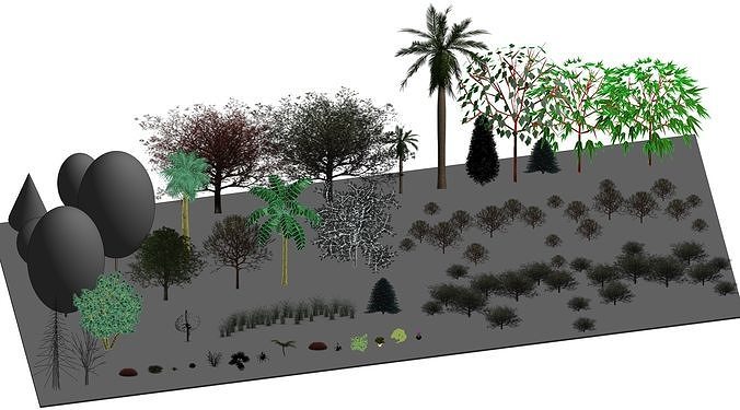 Tree Outdoor Landscape Revit Family 3D model