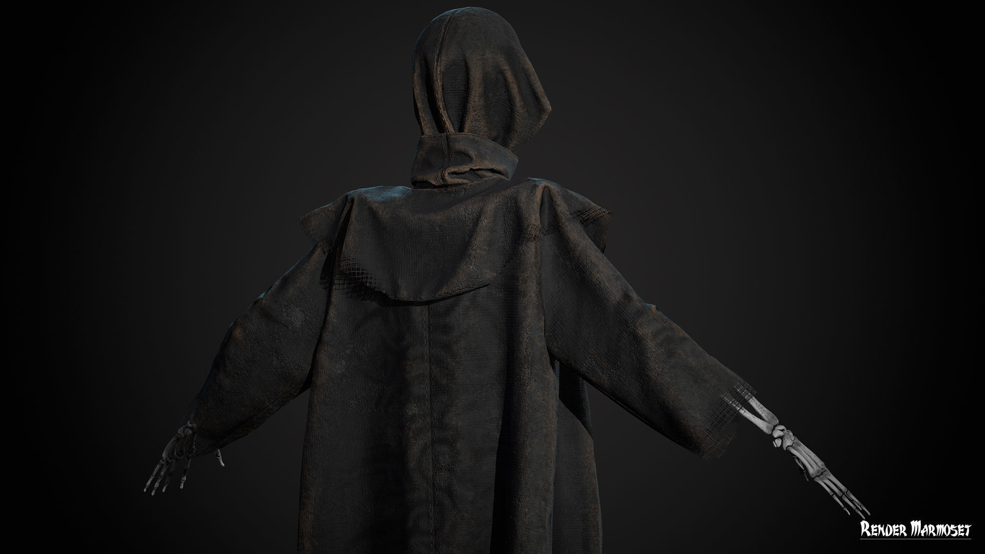 Skeleton Mag Low-poly 3D model_12