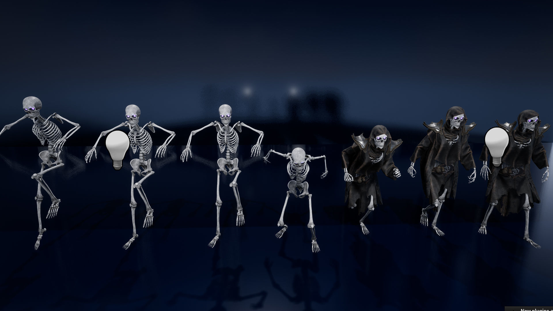 Skeleton Mag Low-poly 3D model_14