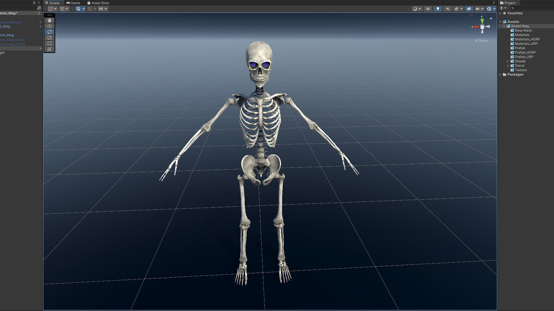 Skeleton Mag Low-poly 3D model_21