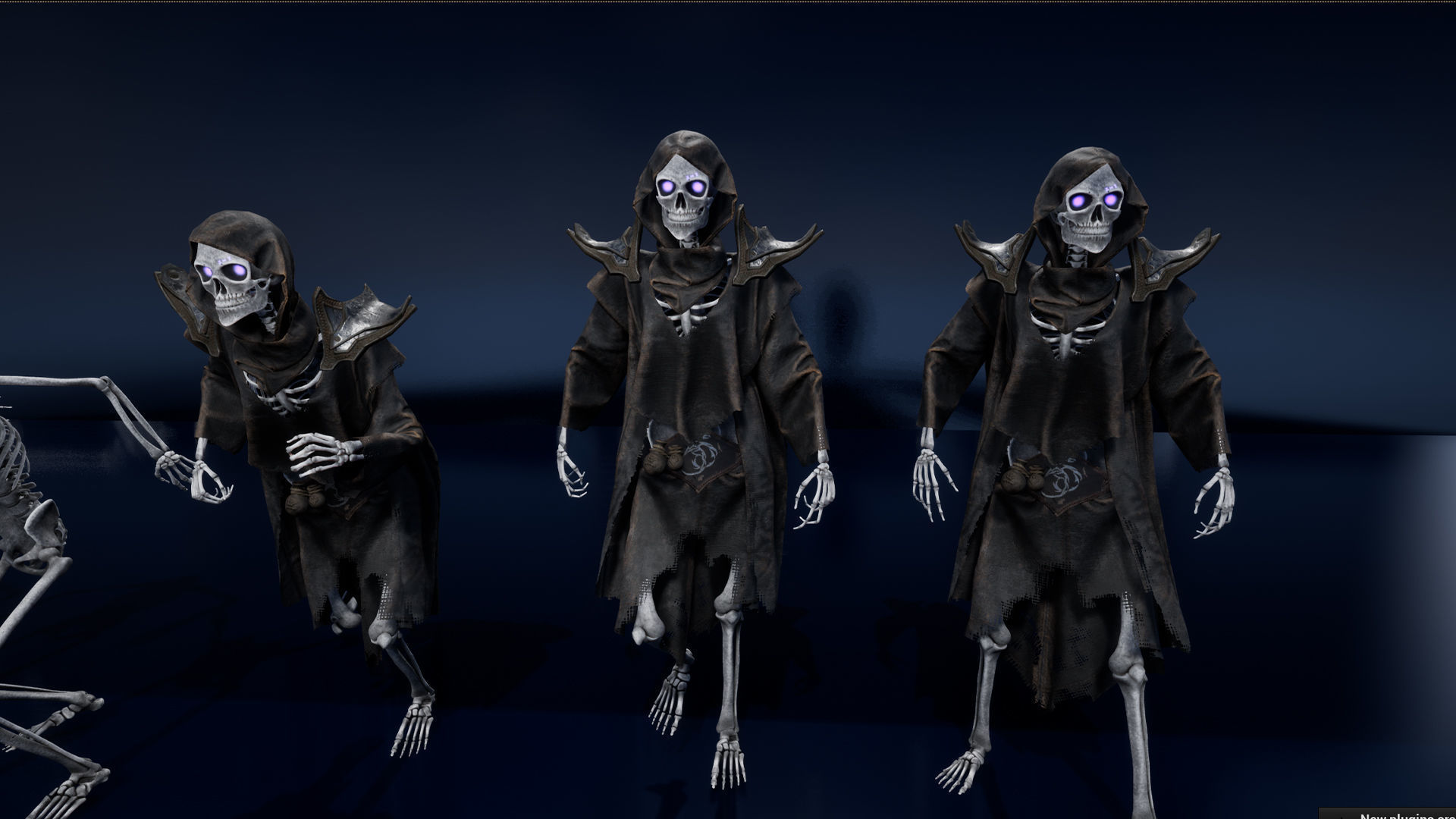 Skeleton Mag Low-poly 3D model_16