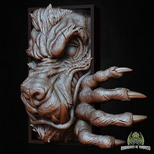 werewolf book 3D print model