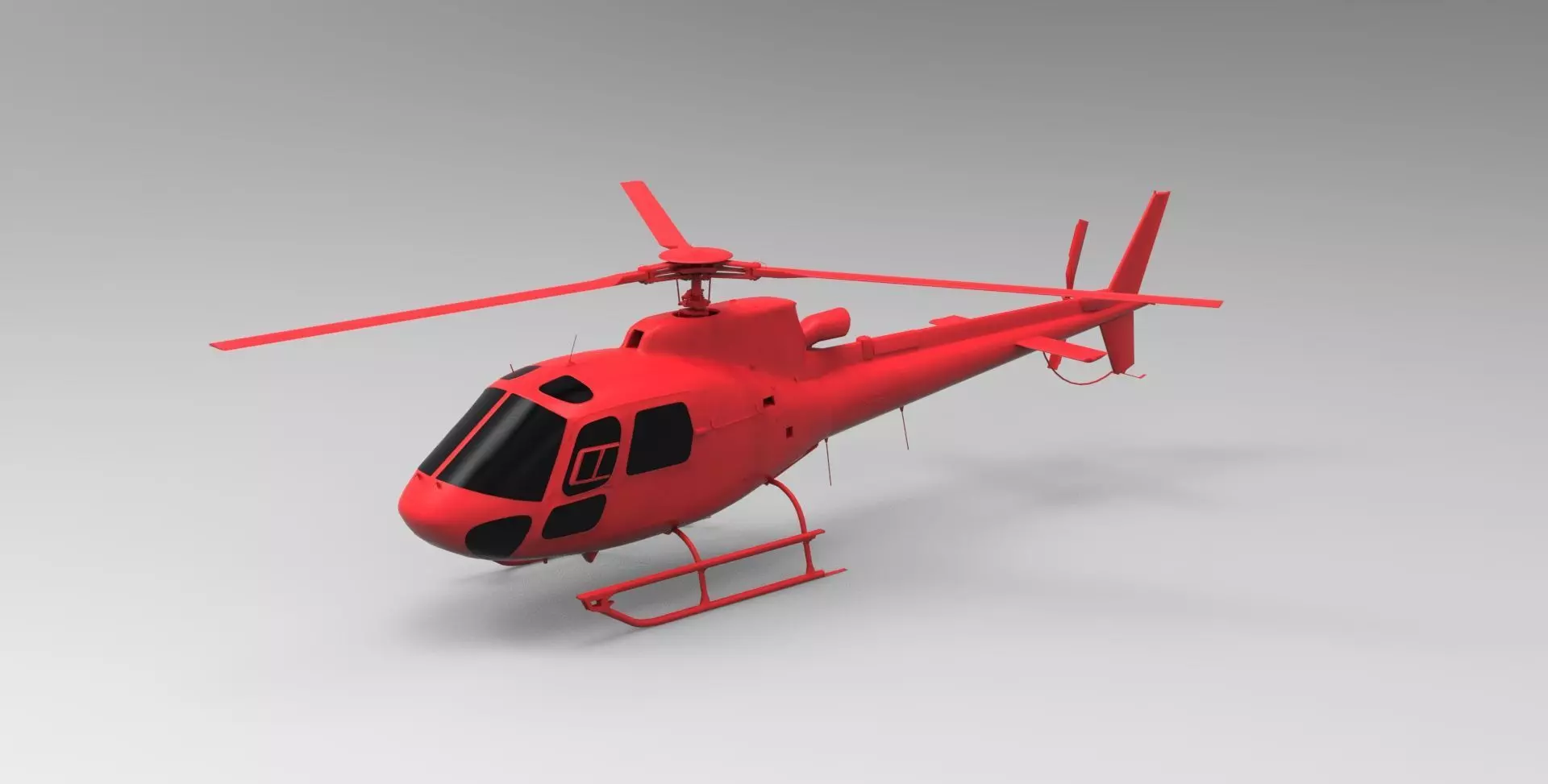 pbr eurocopter 3D model_0