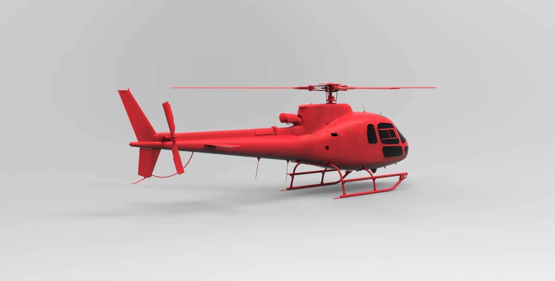 pbr eurocopter 3D model_1
