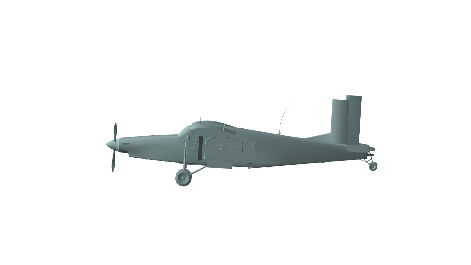 Pilatus PC-6 Porter 3D model_3