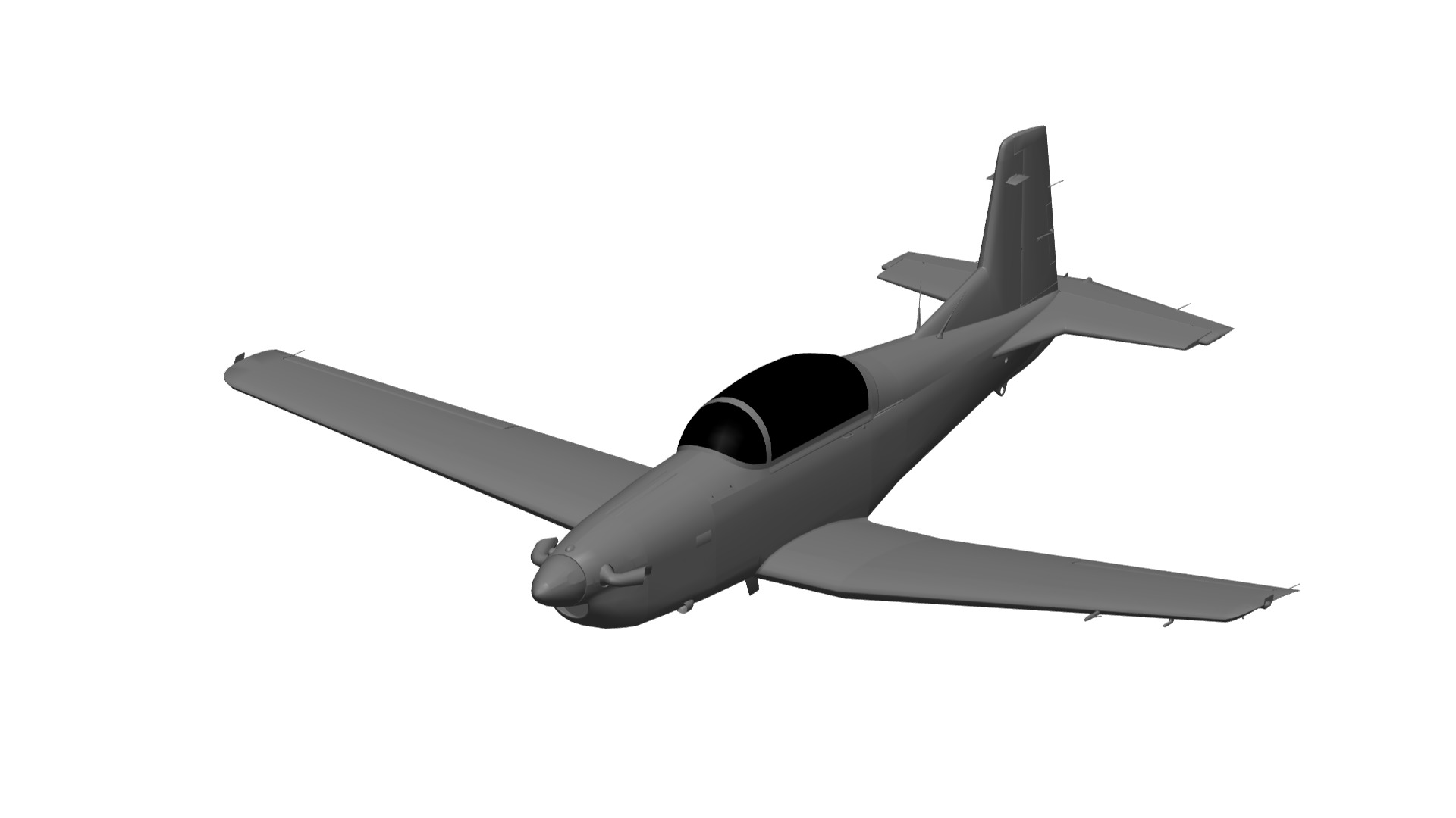 Pilatus PC-7 3D model_1