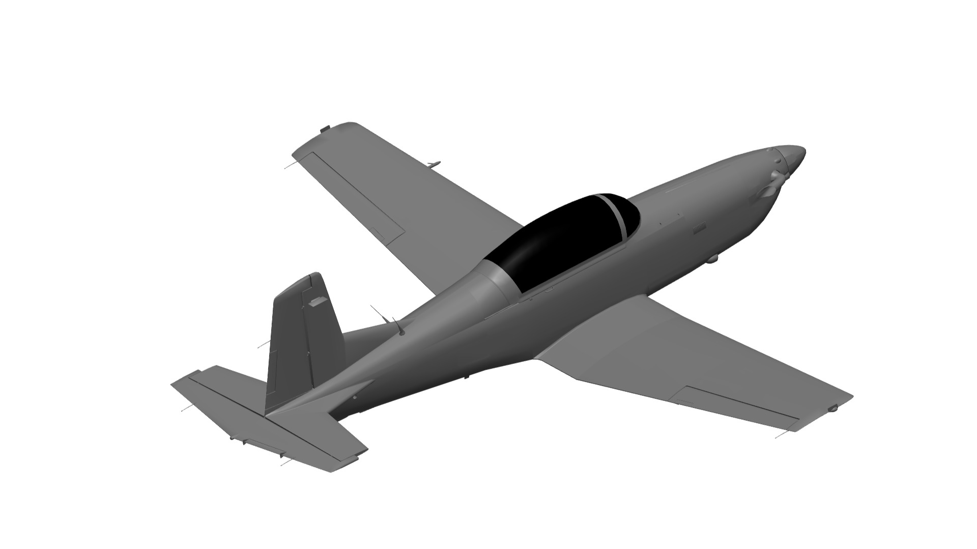 Pilatus PC-7 3D model_2