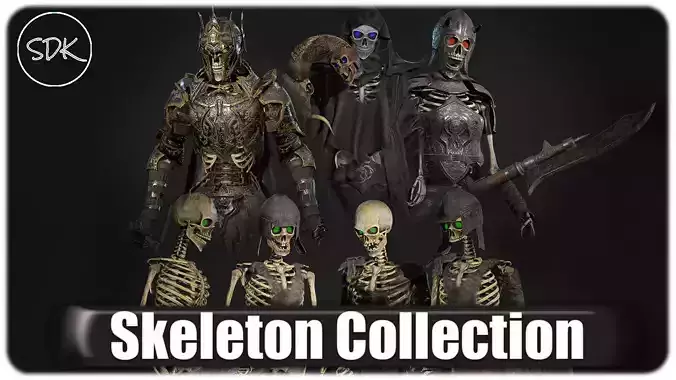 Skeleton Pack 3D Model Collection