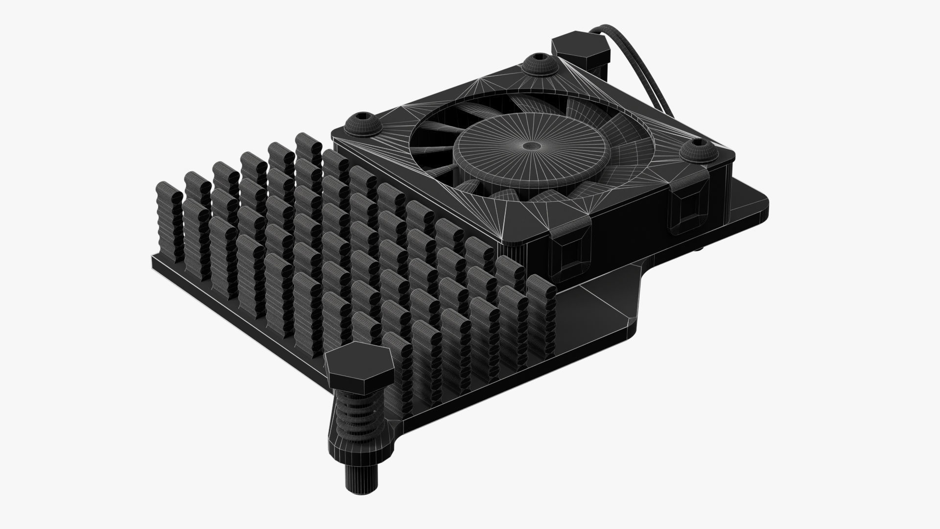 raspberry pi 5 with cooler 3D model_16