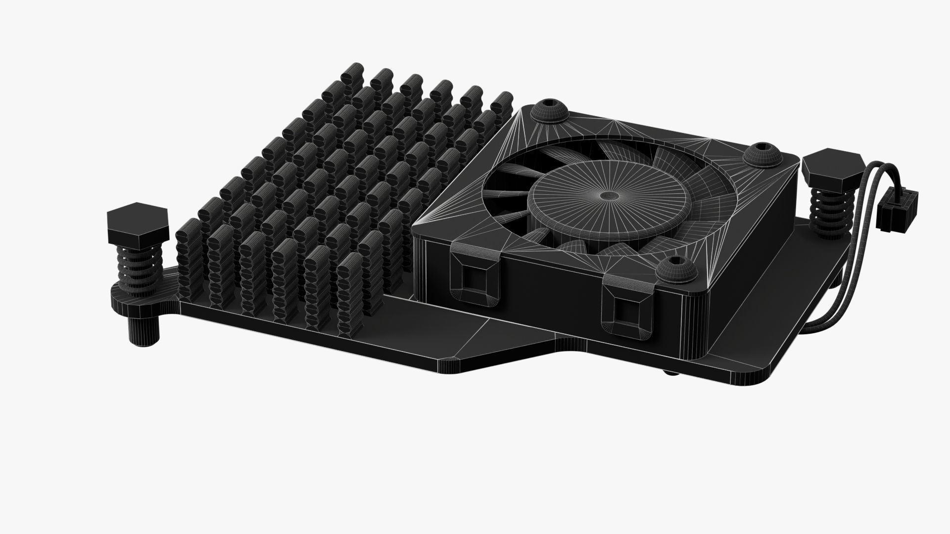 raspberry pi 5 with cooler 3D model_17