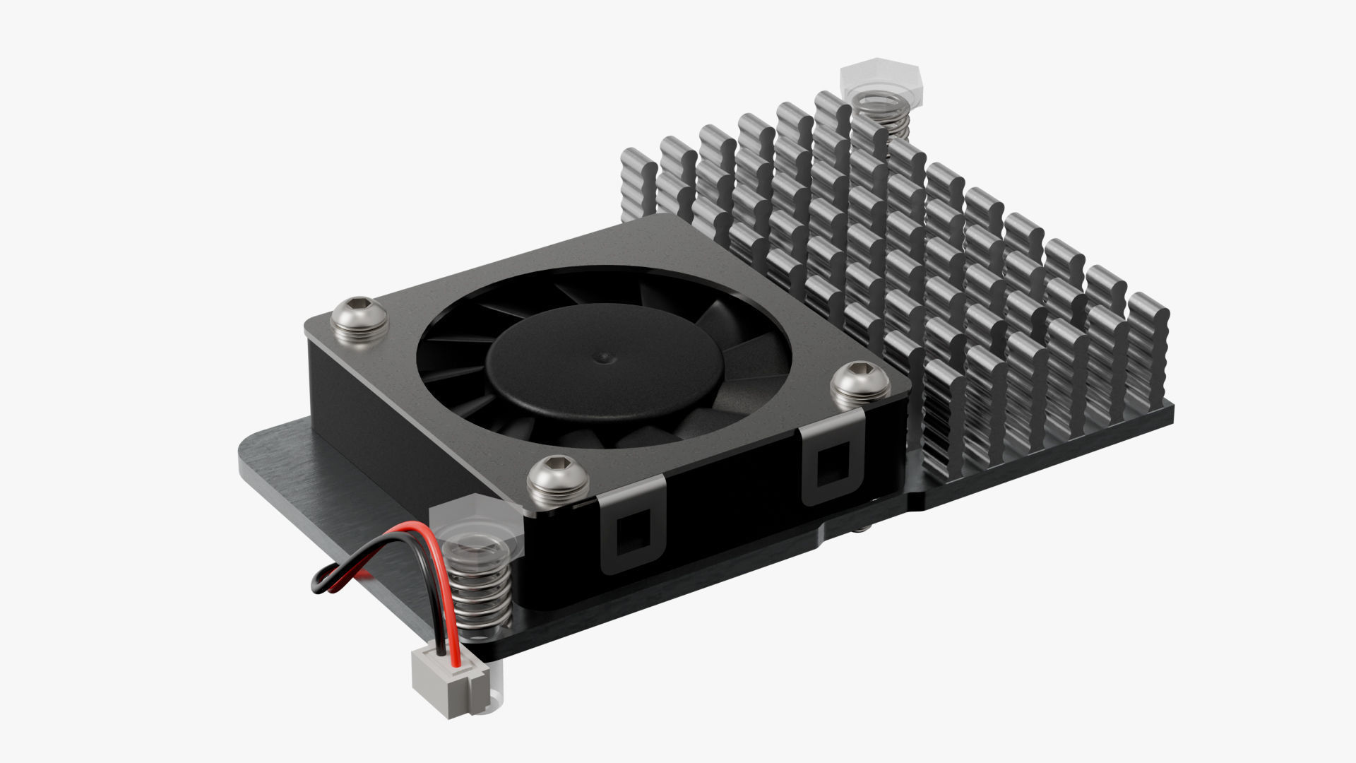 raspberry pi 5 with cooler 3D model_6