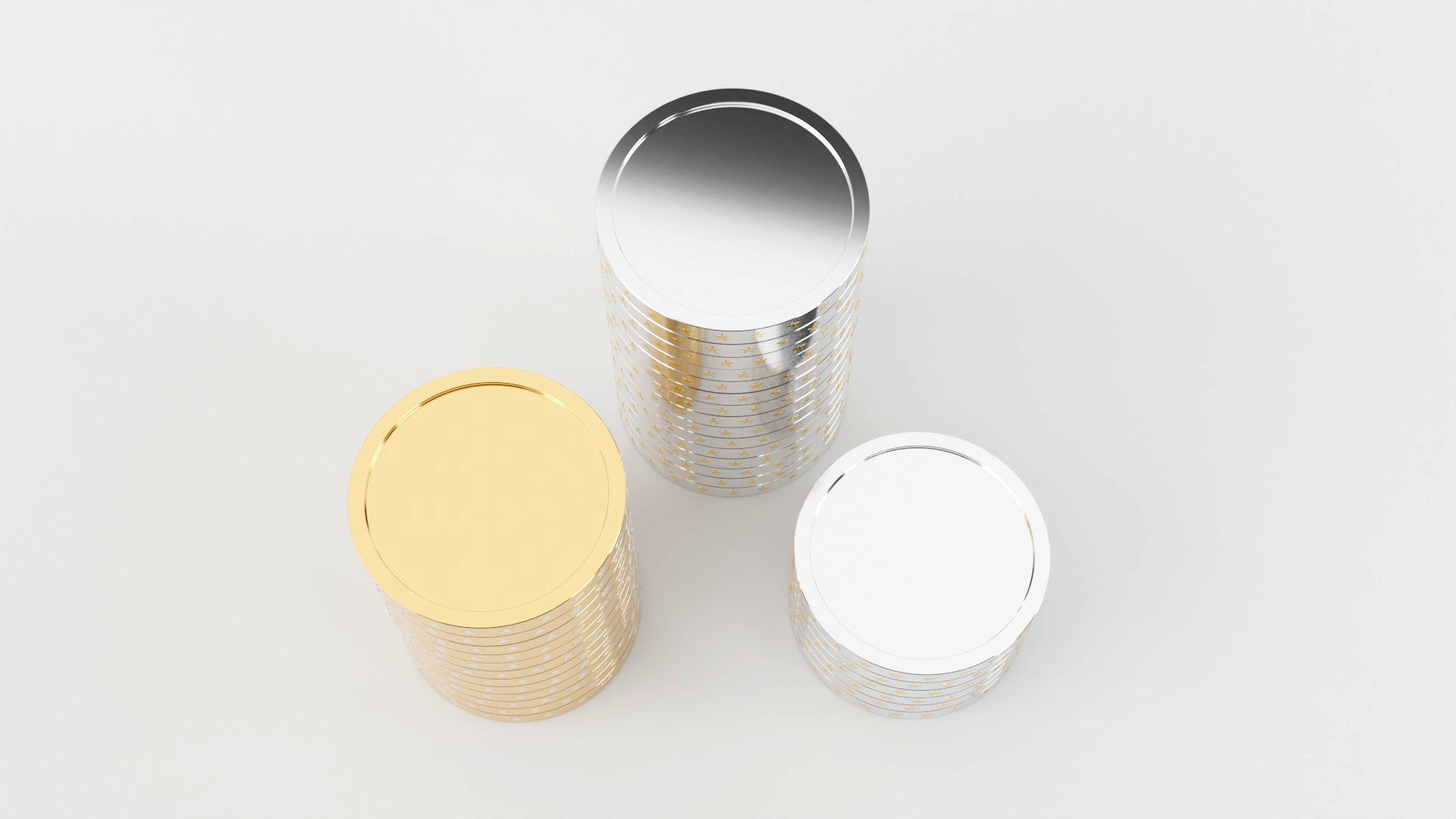 Coins 3d model Low-poly 3D model_13