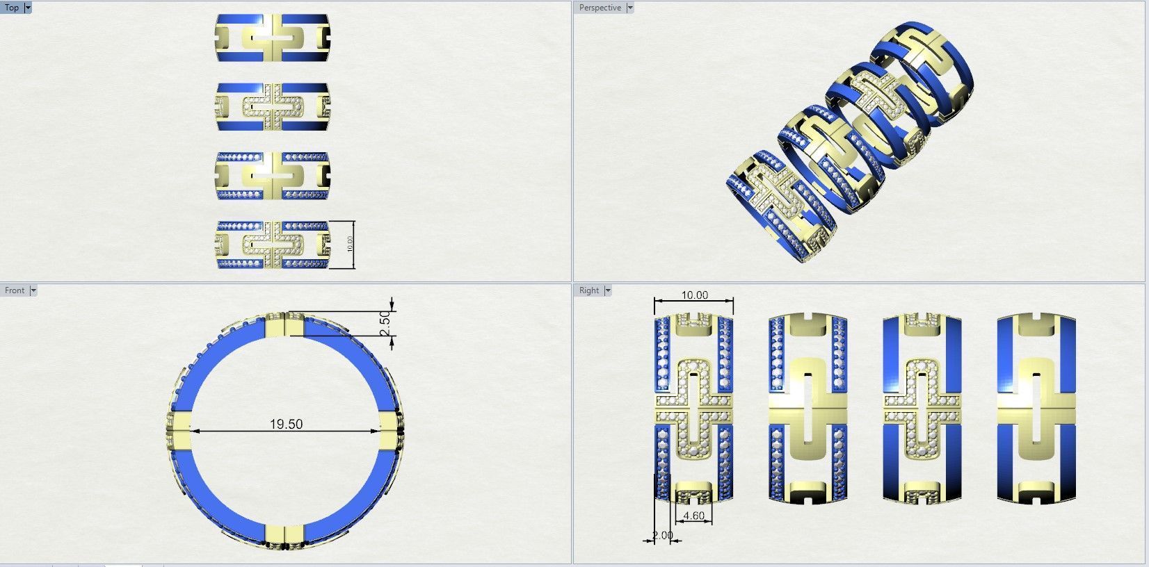 Bvlgari Parentesi Ring 3D print model_6