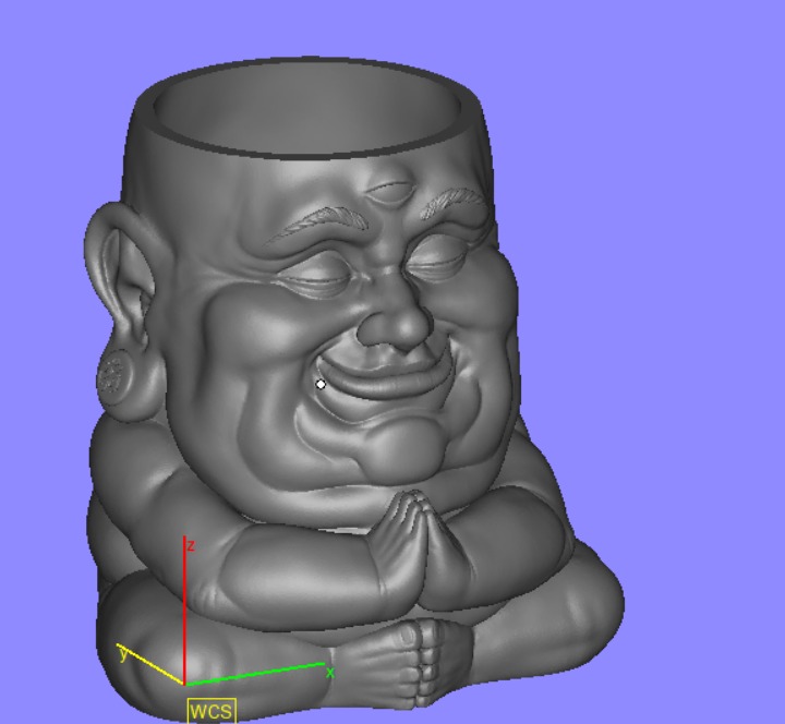 Budha Flowerpot 3D print model_3