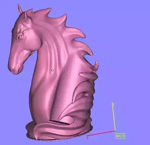 The horse statue 3D print model