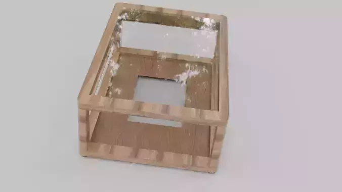 Living Room Table Wooden and Glass Modern and Elegant Design