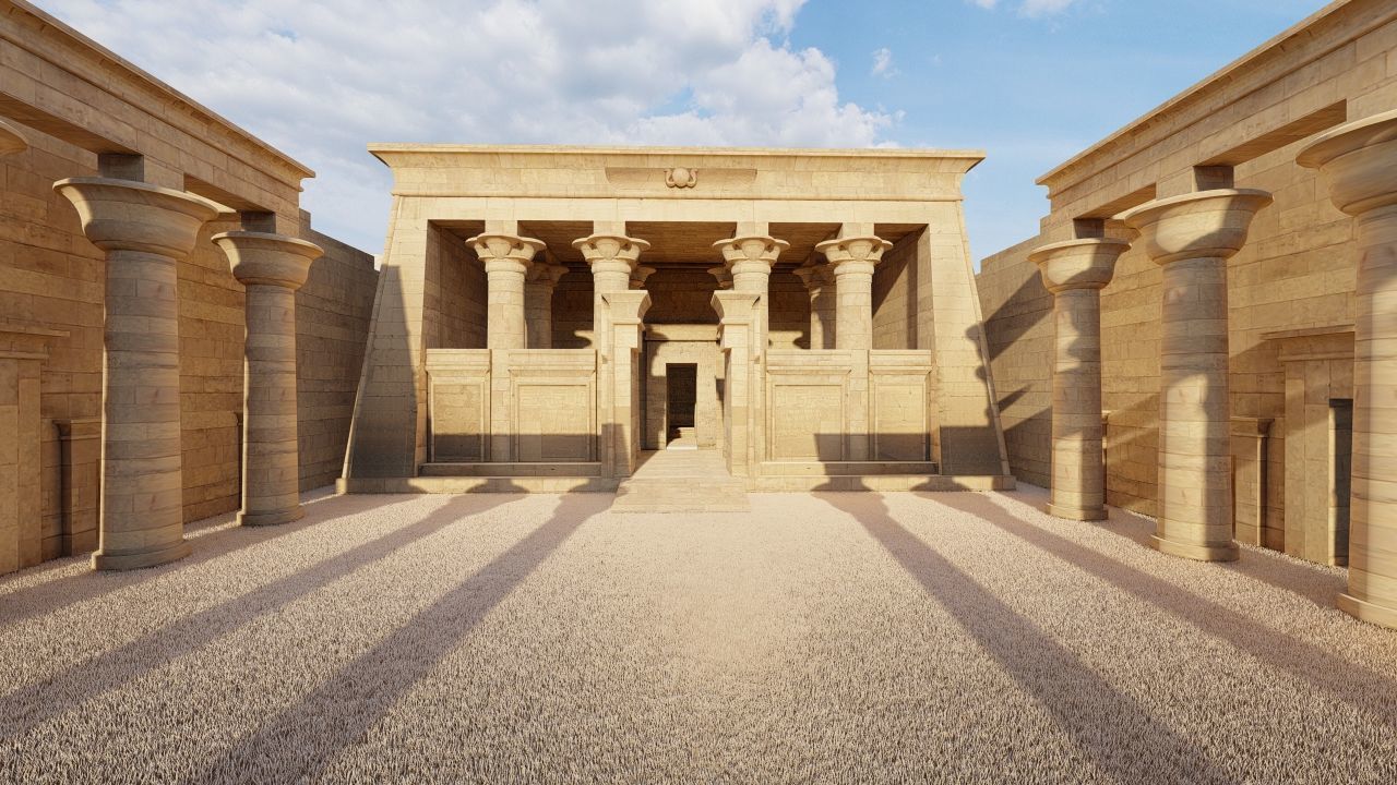 Zigurat ancient pyramid-Ziggurat Temple 3D model_21