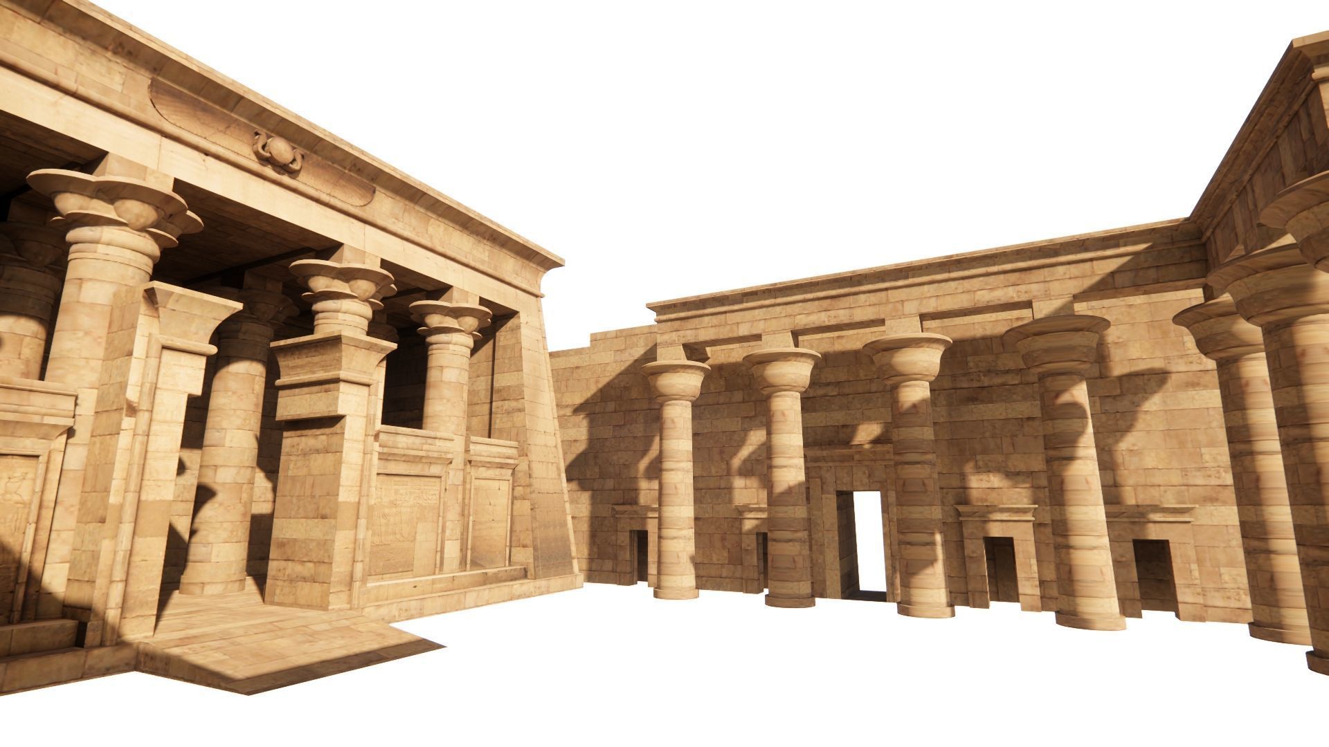 Zigurat ancient pyramid-Ziggurat Temple 3D model_15